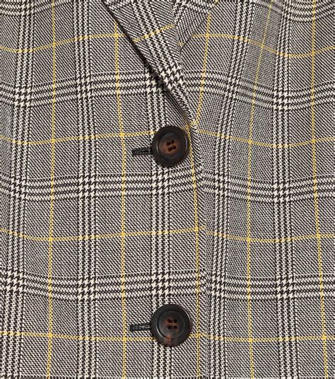 miu miu checked coat